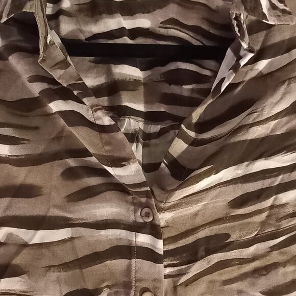 CLOTH & STONE tiger striped blouse - Picture 5 of 9